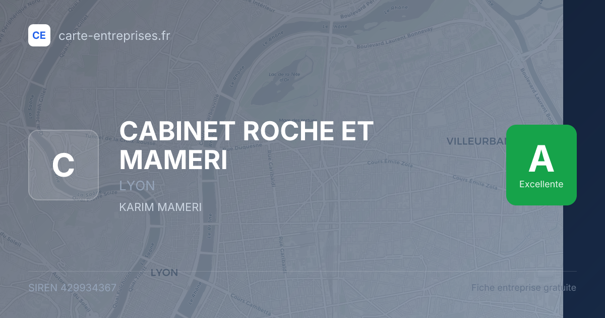 CABINET ROCHE ET MAMERI — 429934367 — fiche entreprise