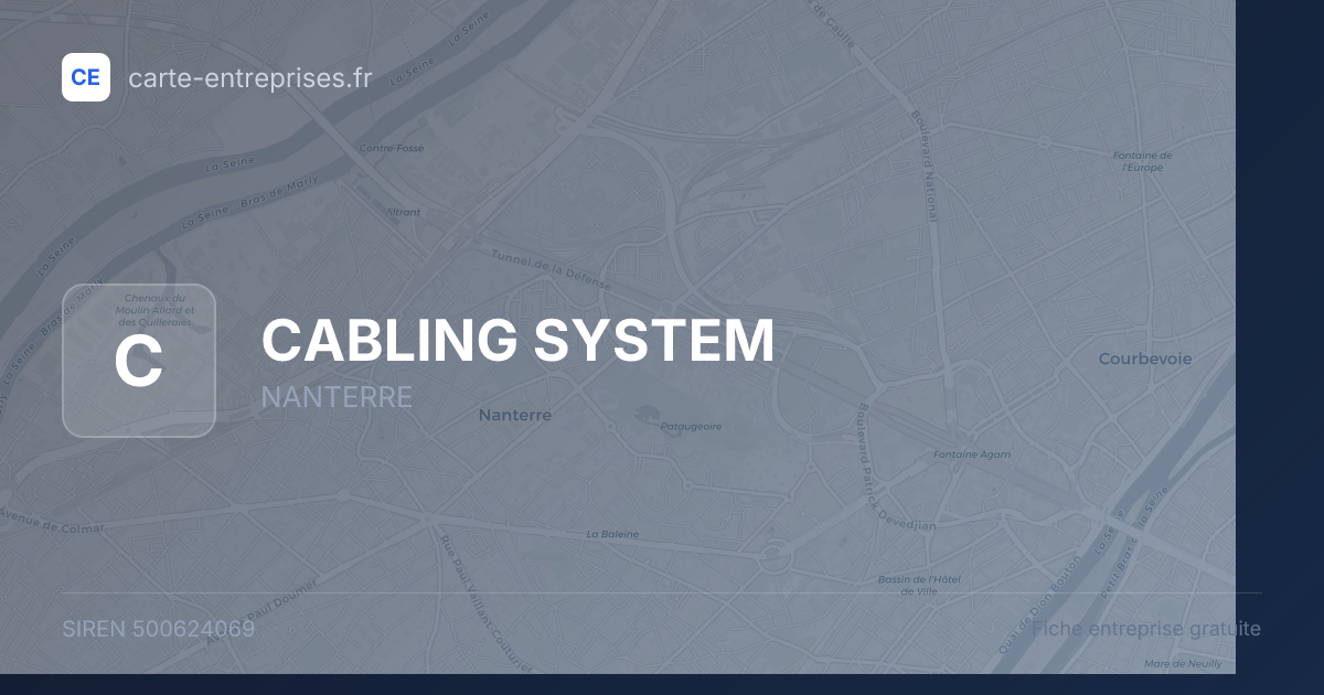 CABLING SYSTEM — 500624069 — fiche entreprise