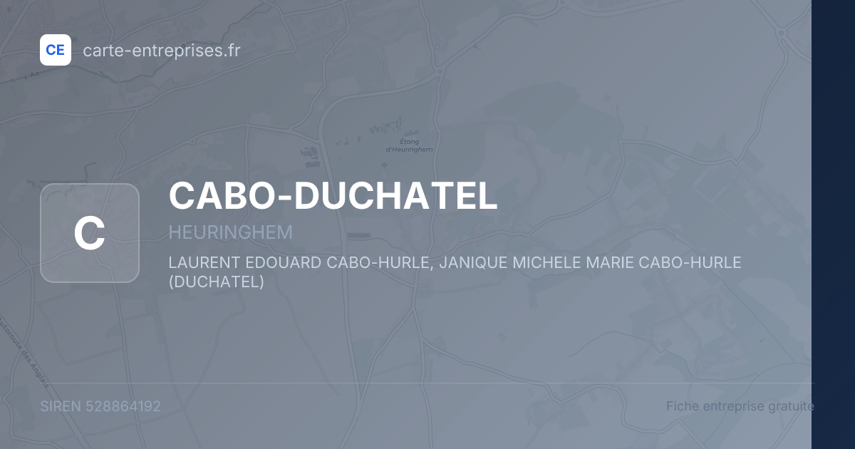 CABO-DUCHATEL — 528864192 — fiche entreprise