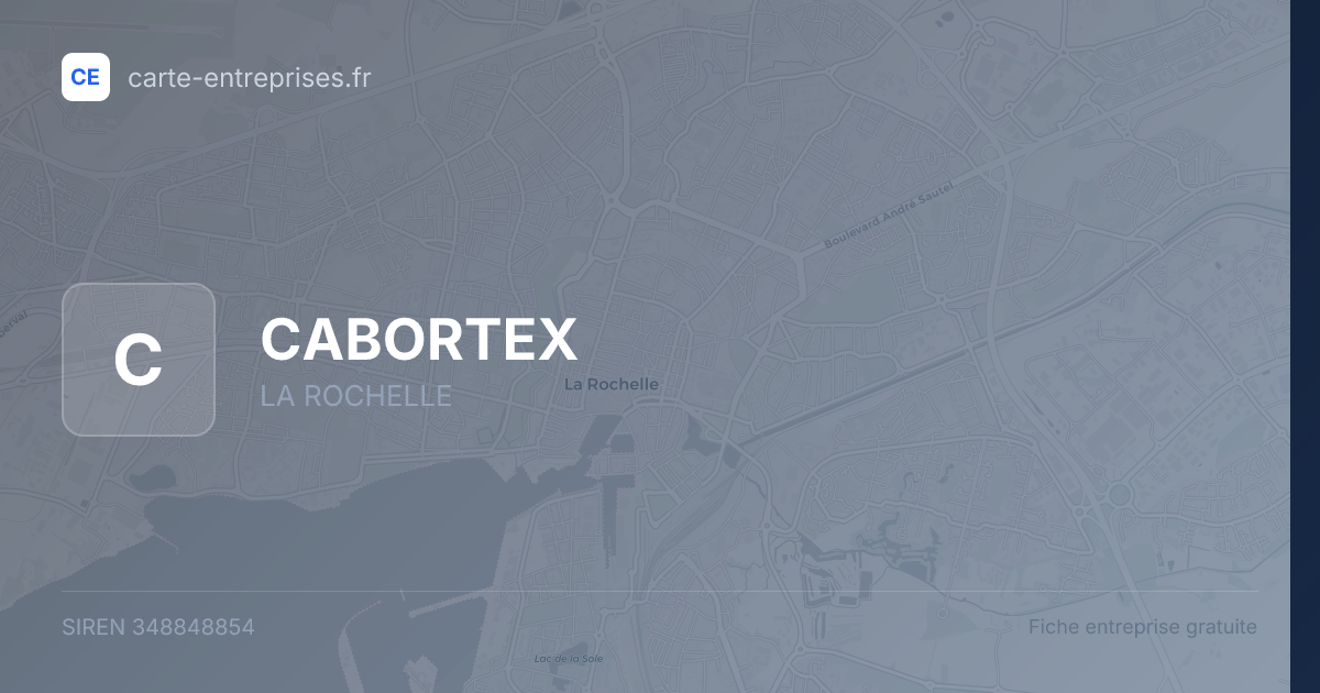 CABORTEX — 348848854 — fiche entreprise