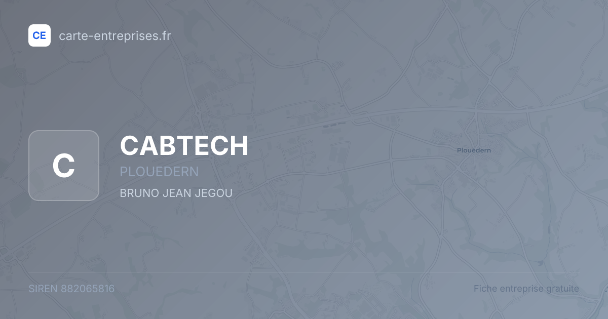 CABTECH — 882065816 — fiche entreprise
