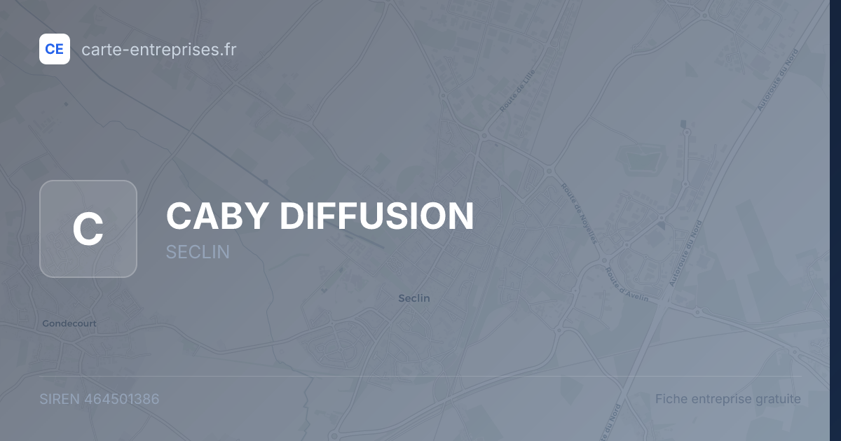 CABY DIFFUSION — 464501386 — fiche entreprise