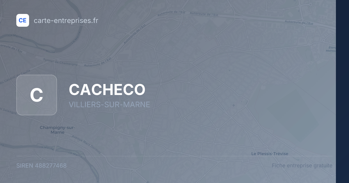 CACHECO — 488277468 — fiche entreprise