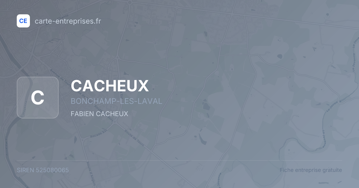 CACHEUX — 525080065 — fiche entreprise