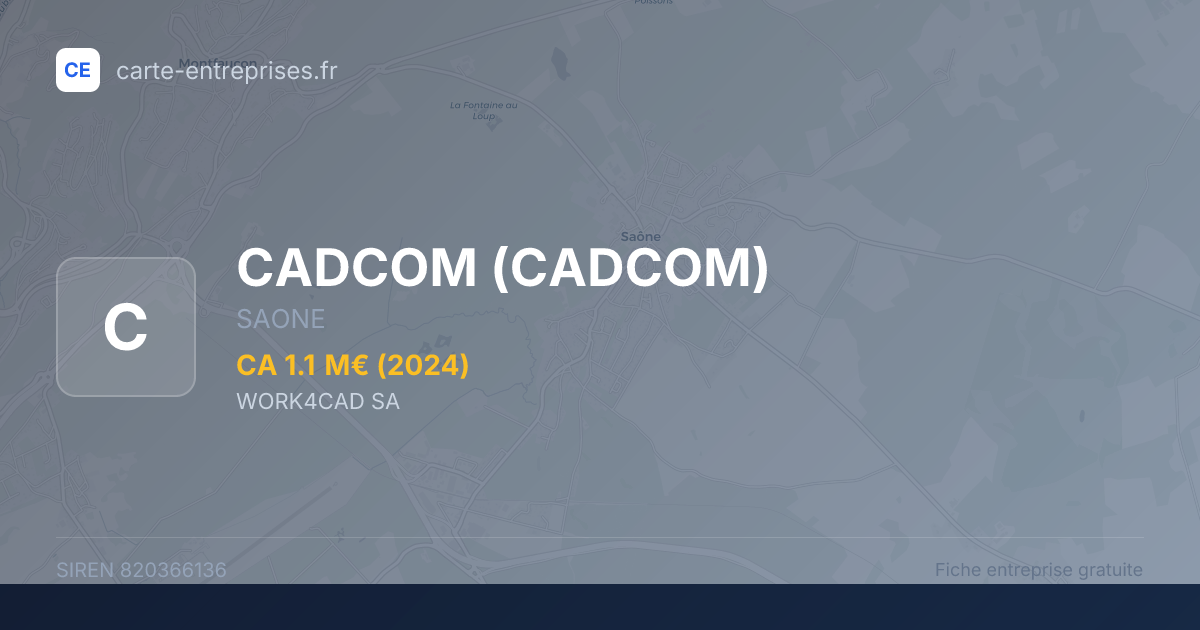 CADCOM — 820366136 — fiche entreprise