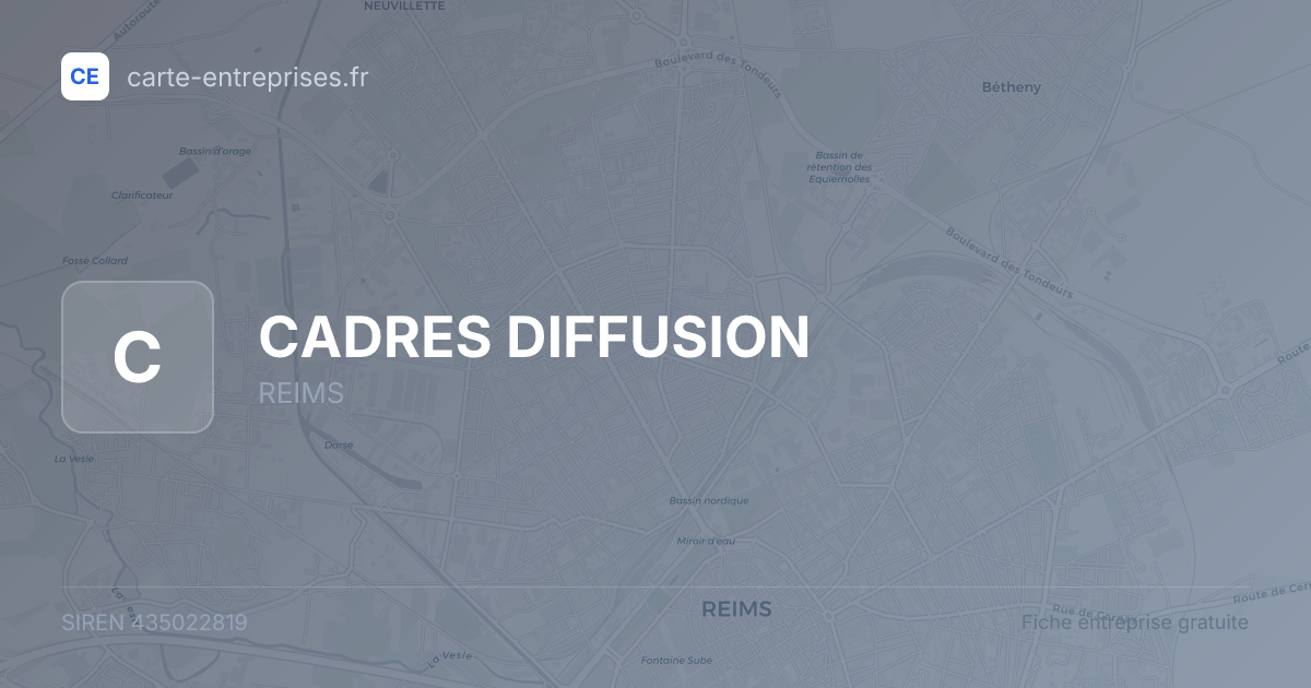 CADRES DIFFUSION — 435022819 — fiche entreprise