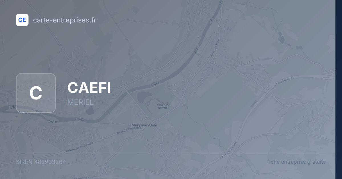 CAEFI — 482933264 — fiche entreprise