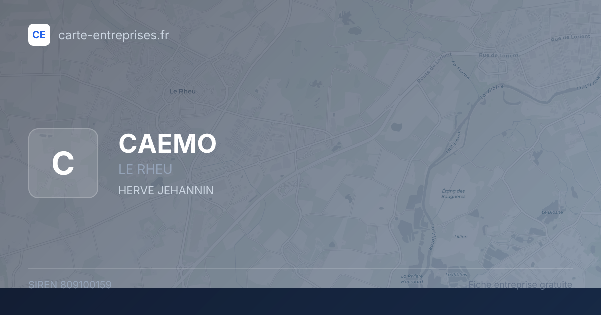 CAEMO — 809100159 — fiche entreprise