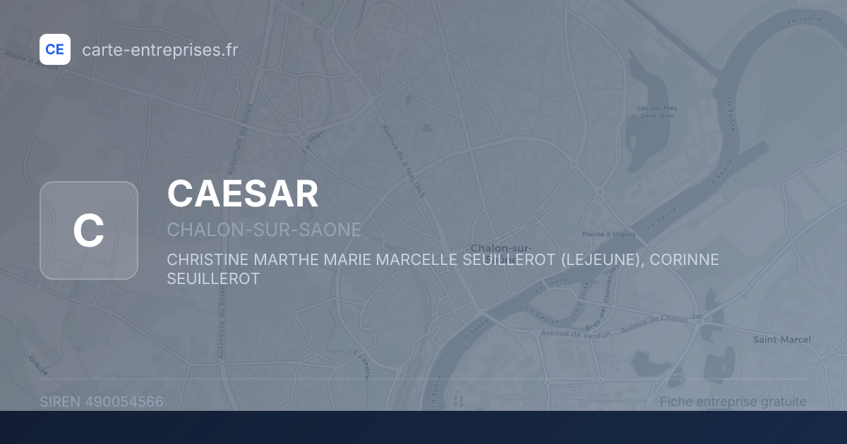 CAESAR — 490054566 — fiche entreprise