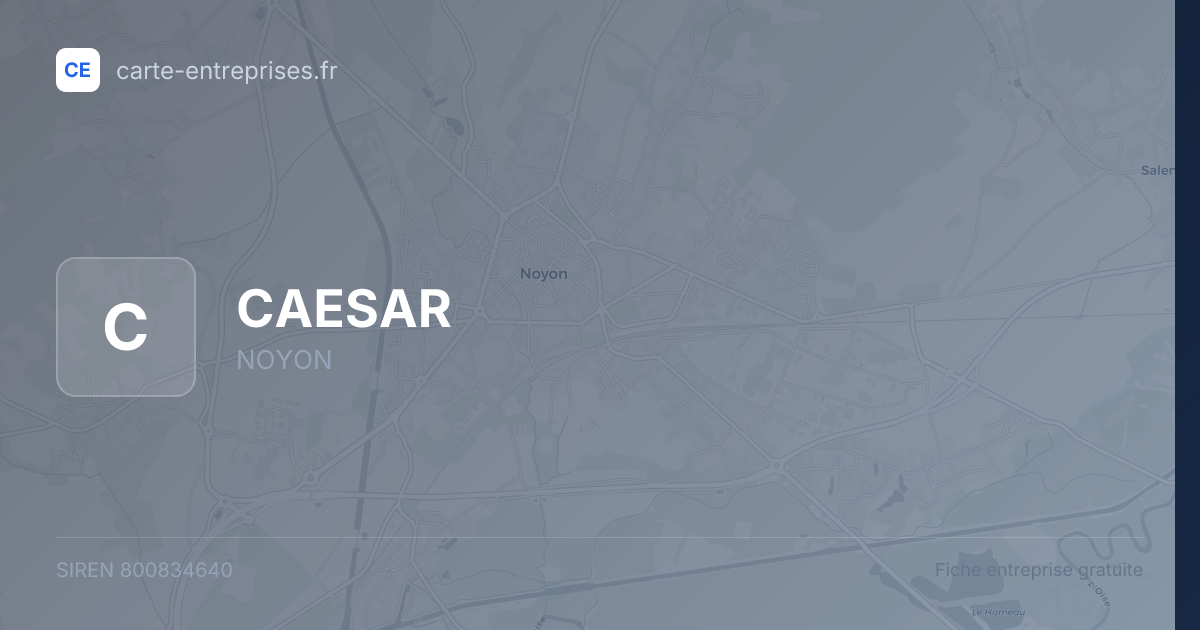 CAESAR — 800834640 — fiche entreprise
