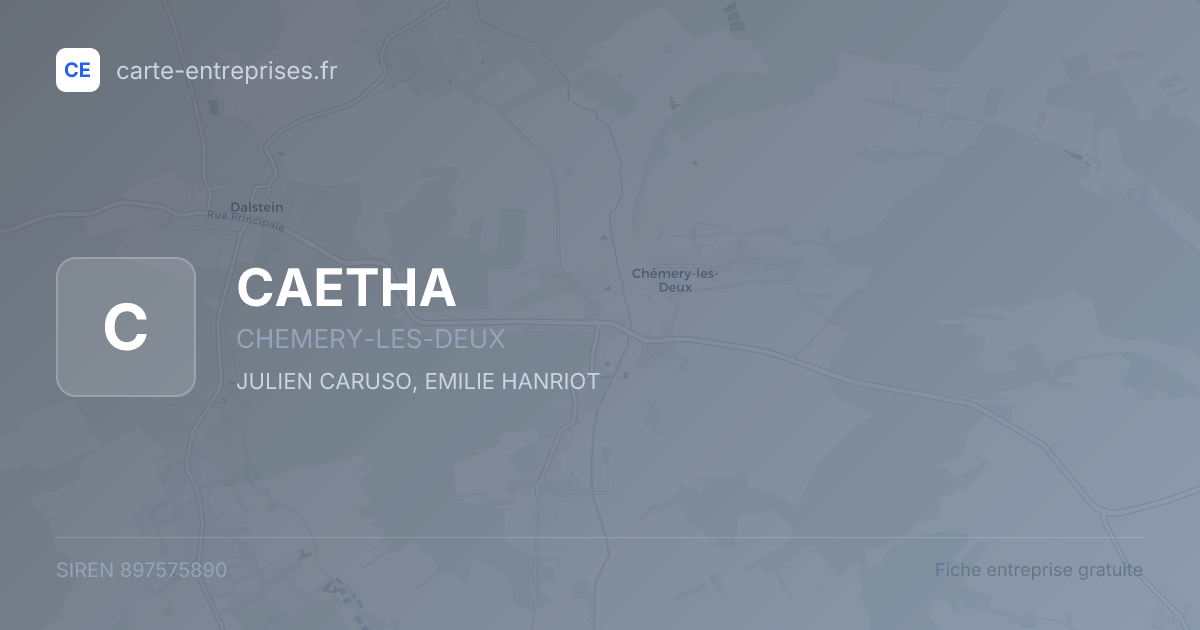 CAETHA — 897575890 — fiche entreprise