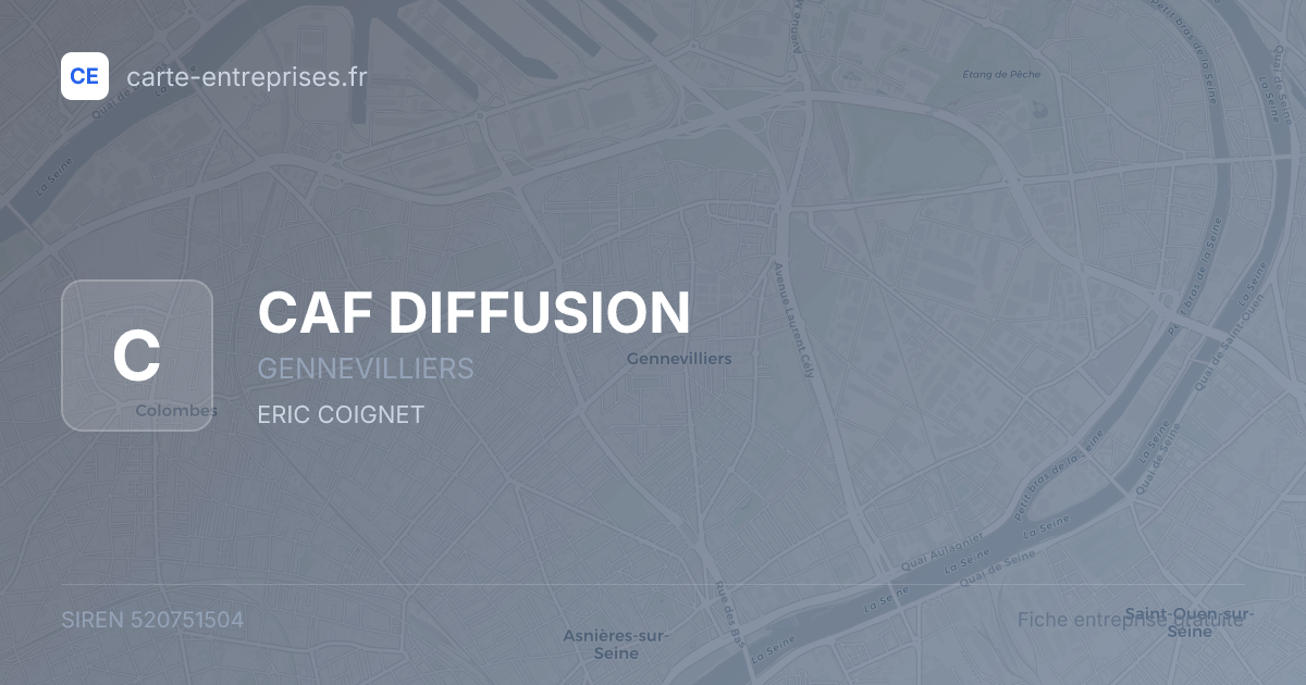 CAF DIFFUSION — 520751504 — fiche entreprise