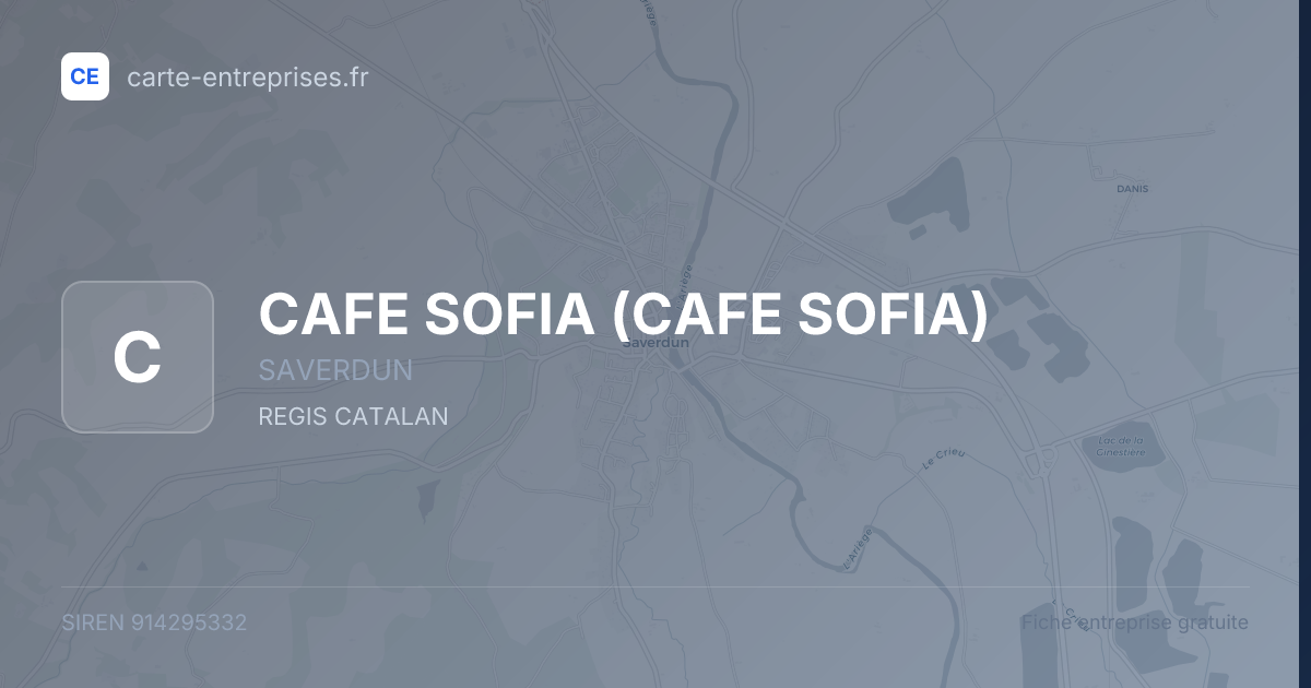 CAFE SOFIA — 914295332 — fiche entreprise