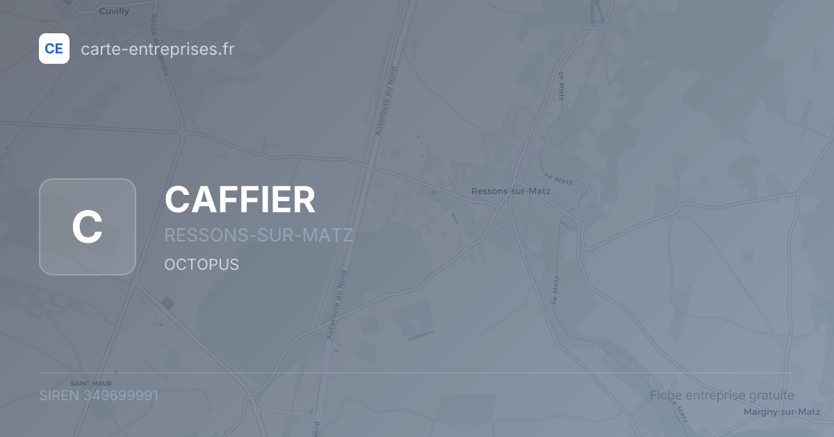 CAFFIER — 349699991 — fiche entreprise
