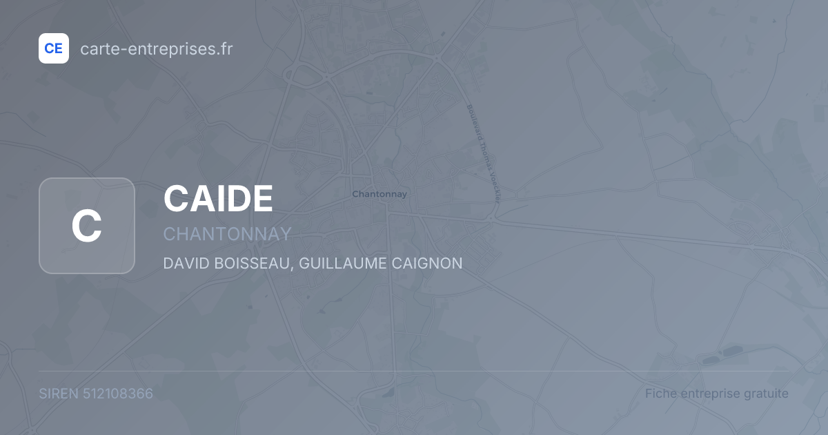 CAIDE — 512108366 — fiche entreprise