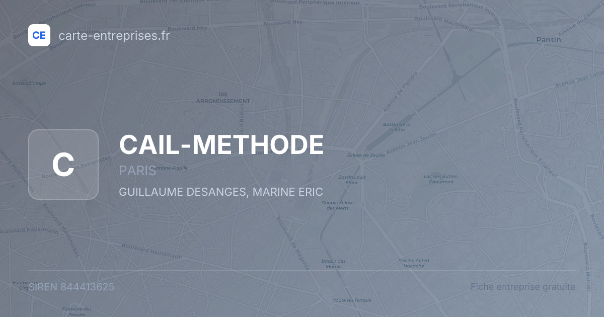 CAIL-METHODE — 844413625 — fiche entreprise
