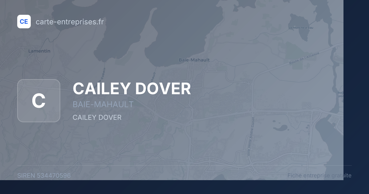 CAILEY DOVER — 534470596 — fiche entreprise