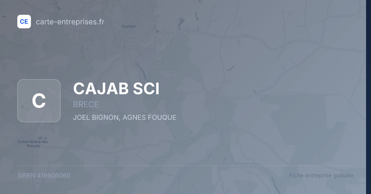 CAJAB SCI — 419906060 — fiche entreprise