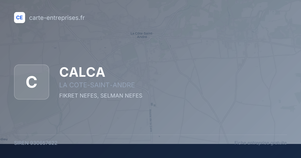 CALCA — 930657622 — fiche entreprise