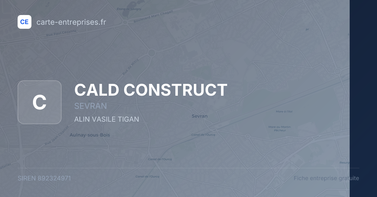 CALD CONSTRUCT — 892324971 — fiche entreprise