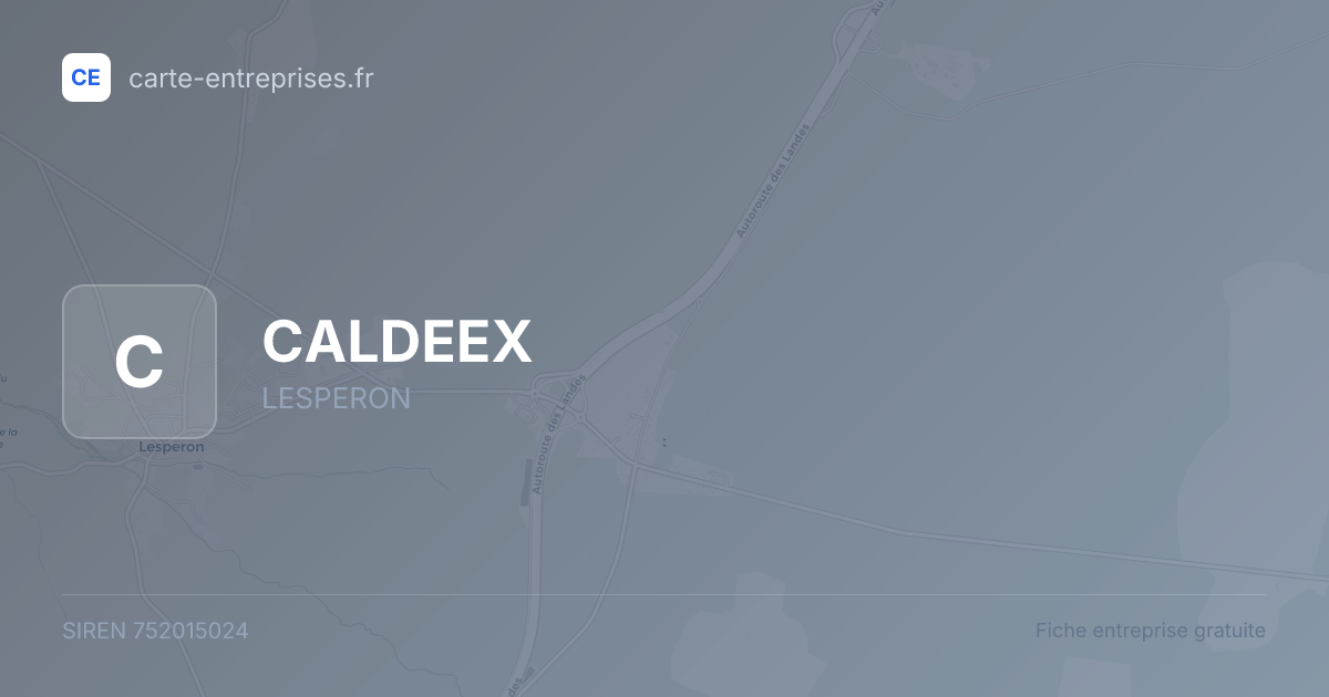 CALDEEX — 752015024 — fiche entreprise