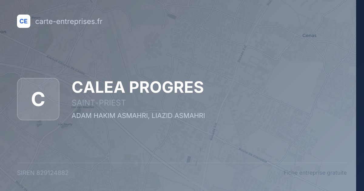 CALEA PROGRES — 829124882 — fiche entreprise