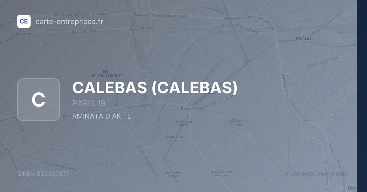 CALEBAS — 823307871 — fiche entreprise