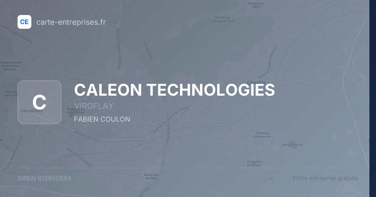 CALEON TECHNOLOGIES — 813892684 — fiche entreprise