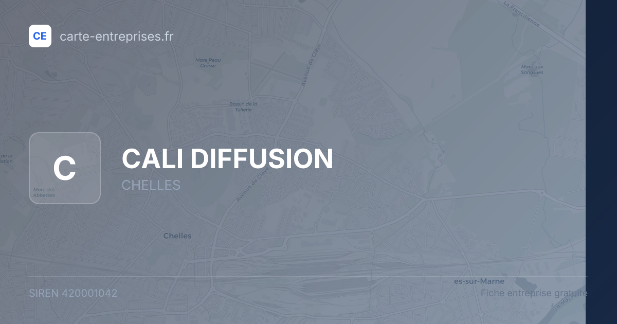 CALI DIFFUSION — 420001042 — fiche entreprise