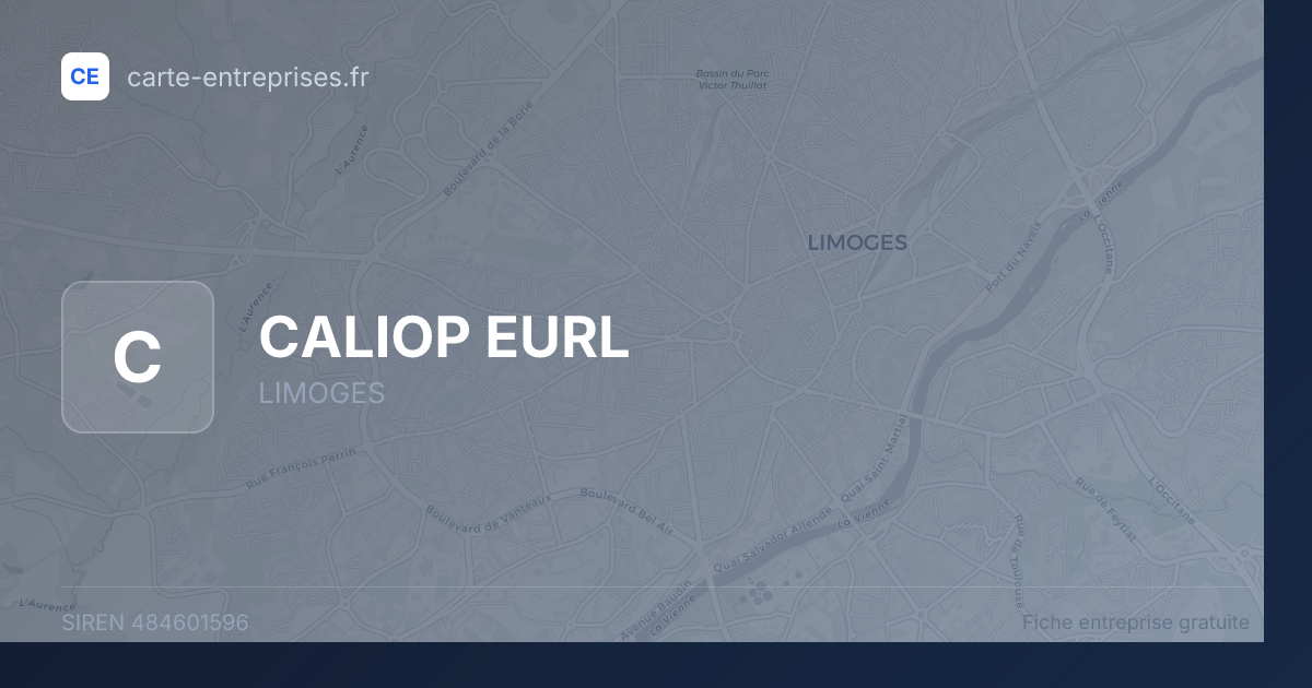 CALIOP EURL — 484601596 — fiche entreprise
