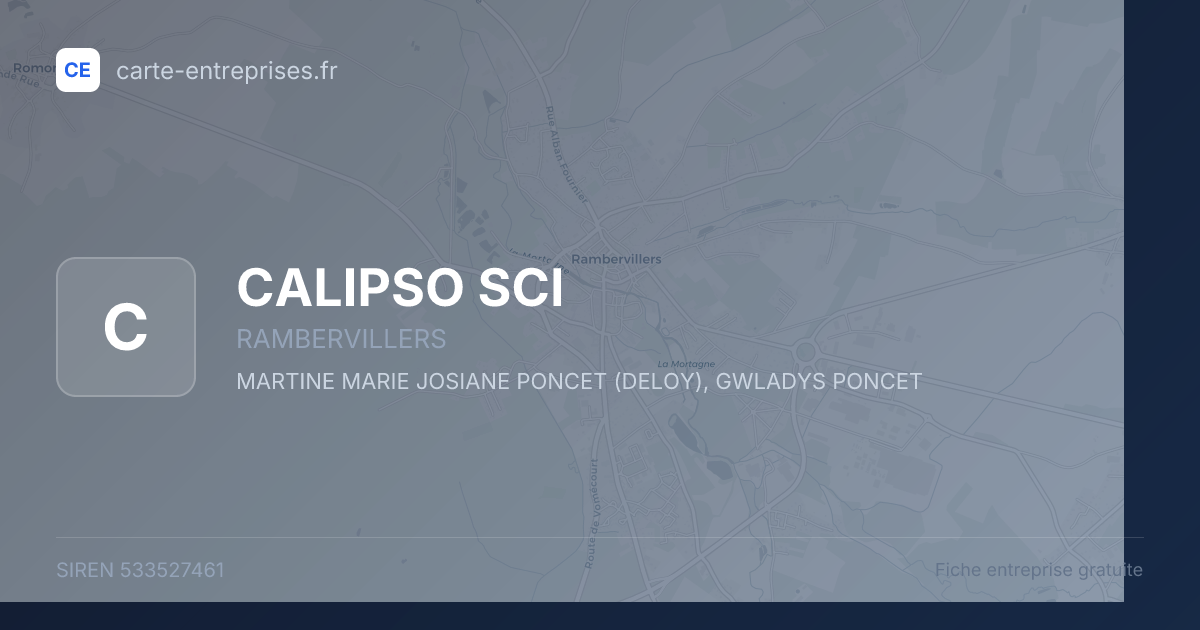 CALIPSO SCI — 533527461 — fiche entreprise