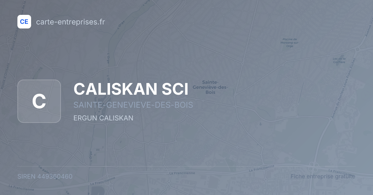 CALISKAN SCI — 449360460 — fiche entreprise