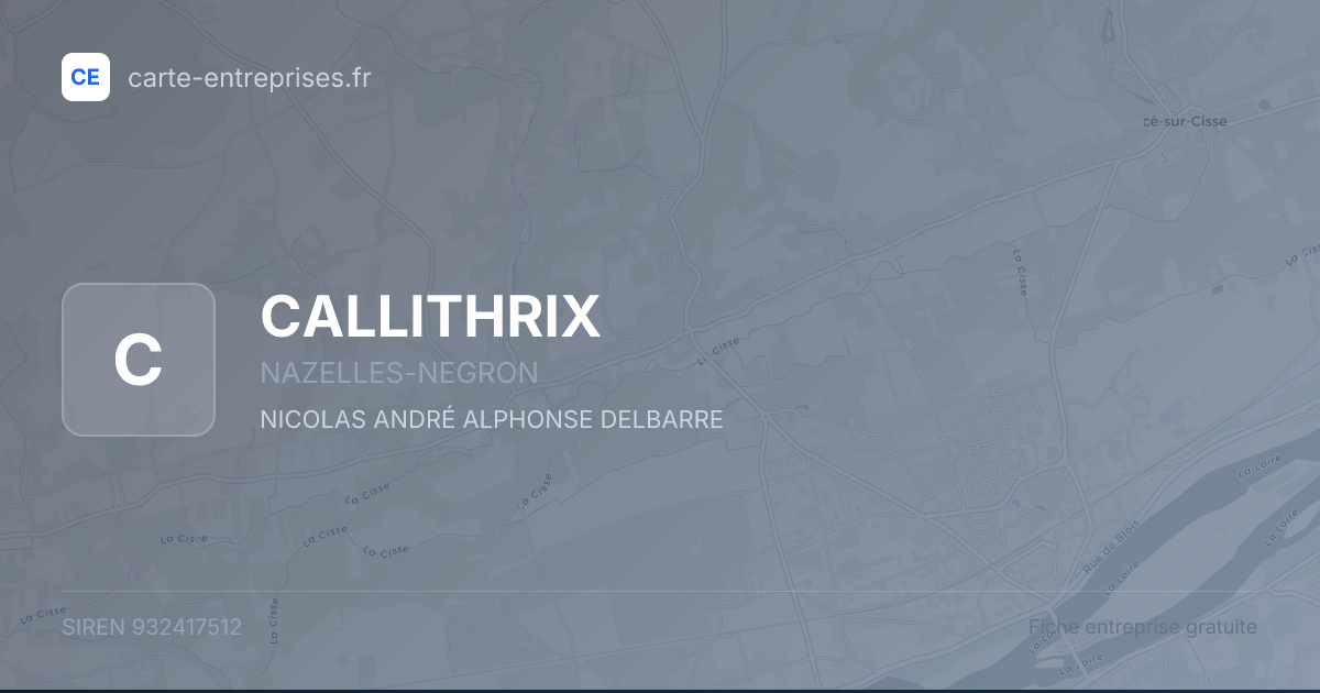 CALLITHRIX — 932417512 — fiche entreprise