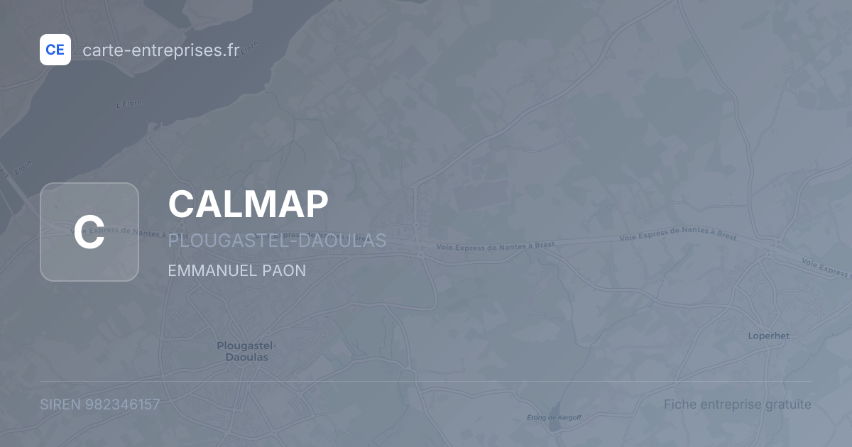 CALMAP — 982346157 — fiche entreprise