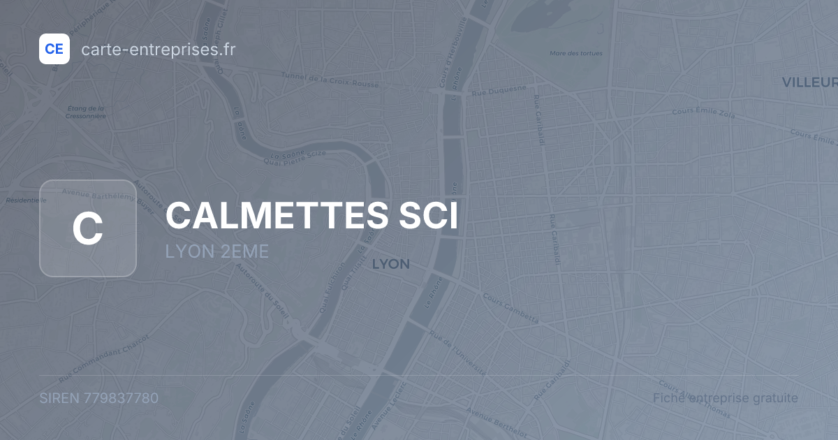 CALMETTES SCI — 779837780 — fiche entreprise