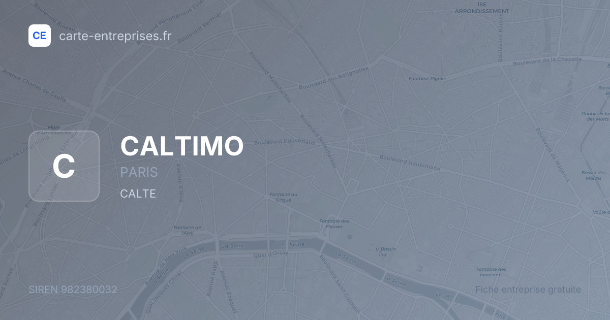 CALTIMO — 982380032 — fiche entreprise
