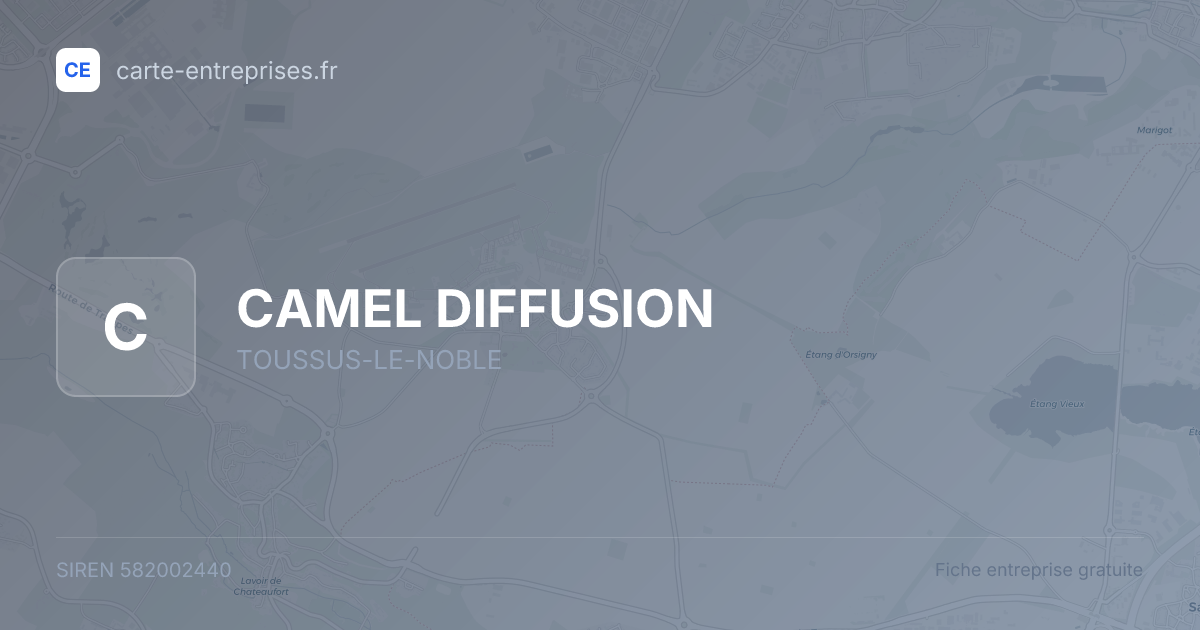 CAMEL DIFFUSION — 582002440 — fiche entreprise