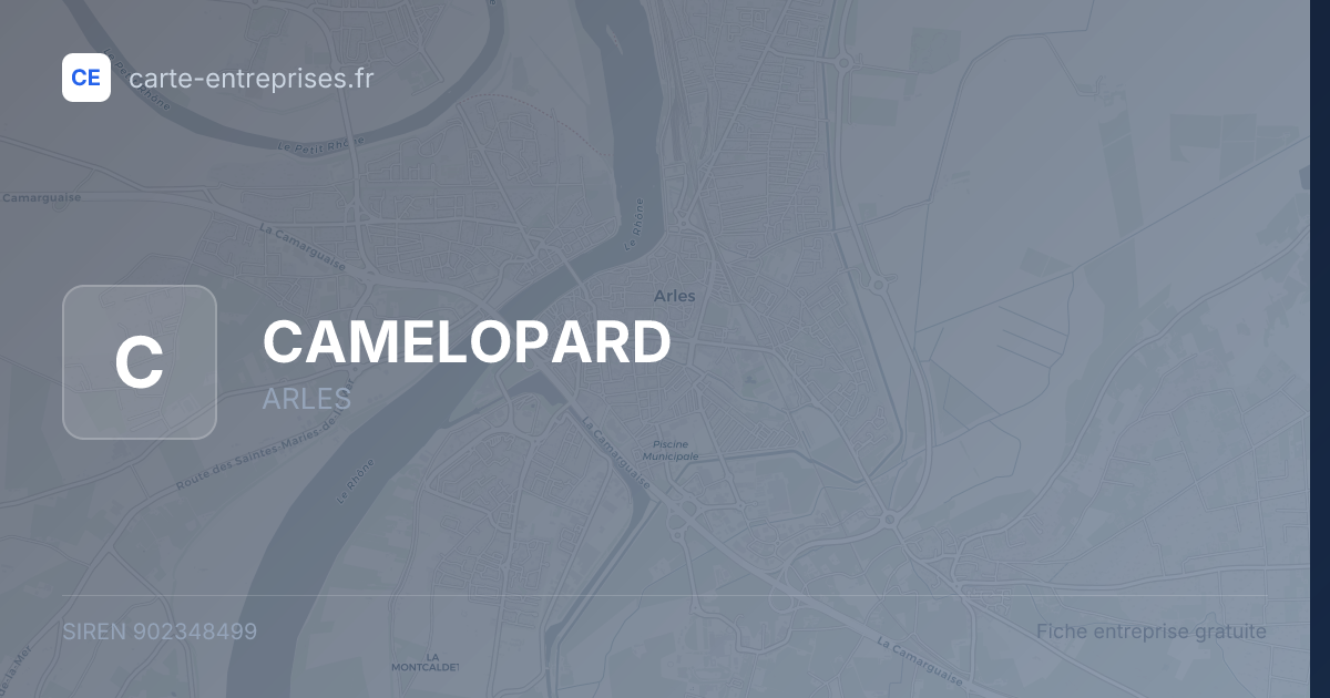 CAMELOPARD — 902348499 — fiche entreprise