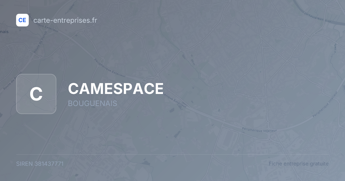 CAMESPACE — 381437771 — fiche entreprise