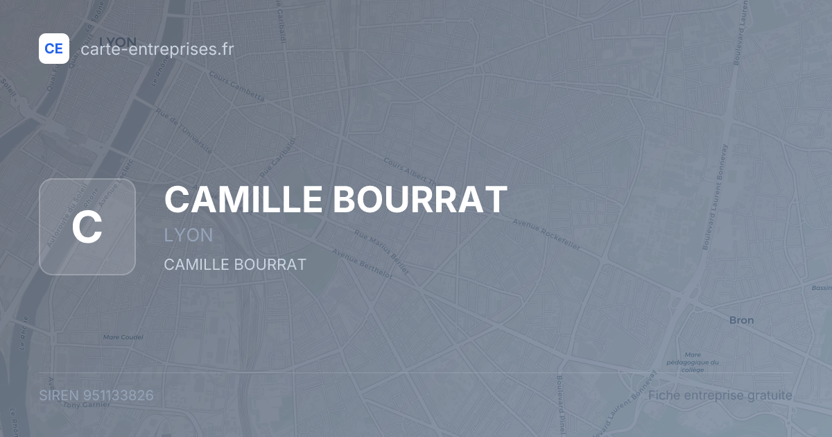 CAMILLE BOURRAT — 951133826 — fiche entreprise