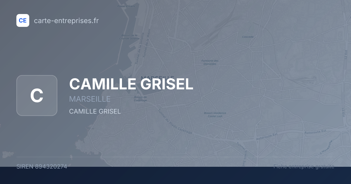 CAMILLE GRISEL — 894320274 — fiche entreprise