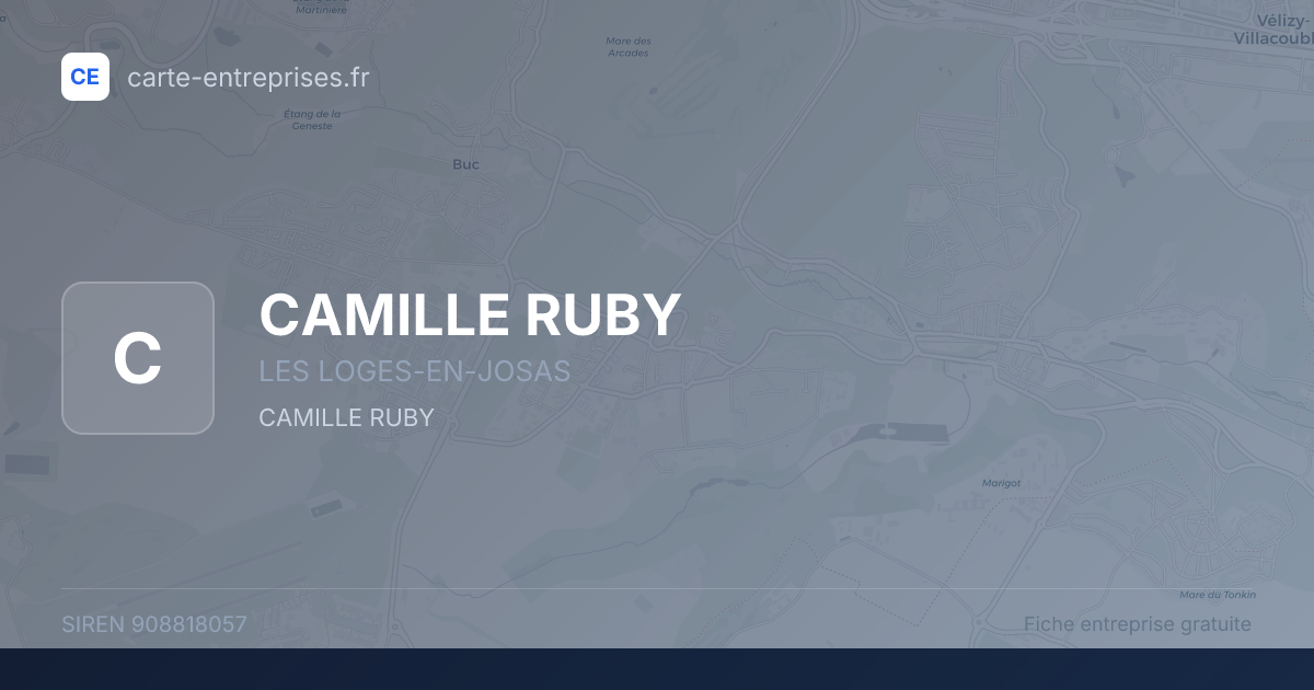 CAMILLE RUBY — 908818057 — fiche entreprise