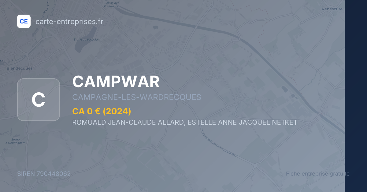 CAMPWAR — 790448062 — fiche entreprise