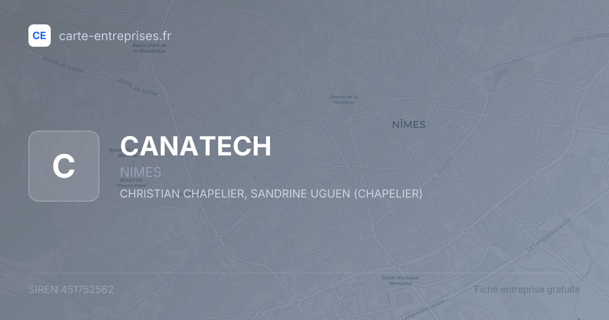 CANATECH — 451752562 — fiche entreprise