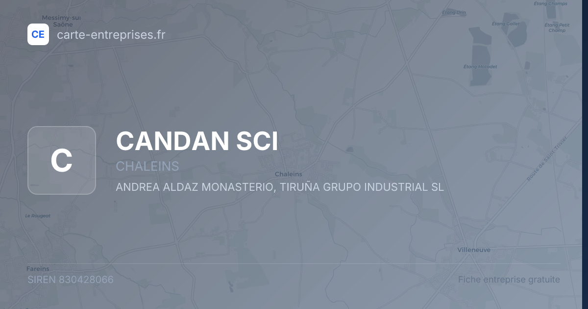 CANDAN SCI — 830428066 — fiche entreprise