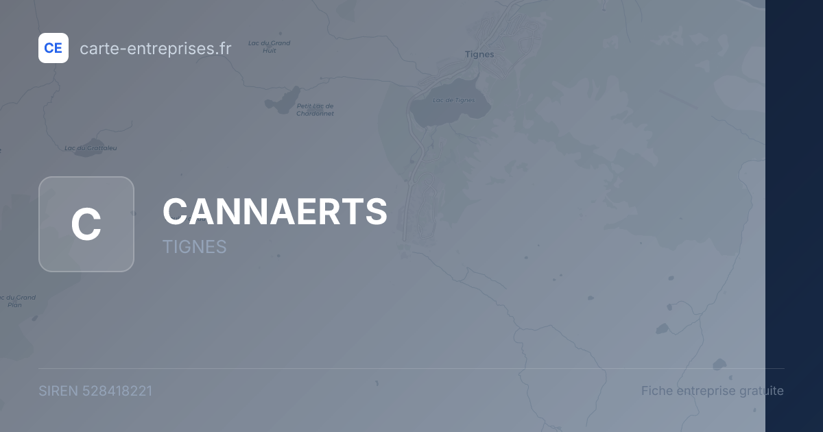 CANNAERTS — 528418221 — fiche entreprise