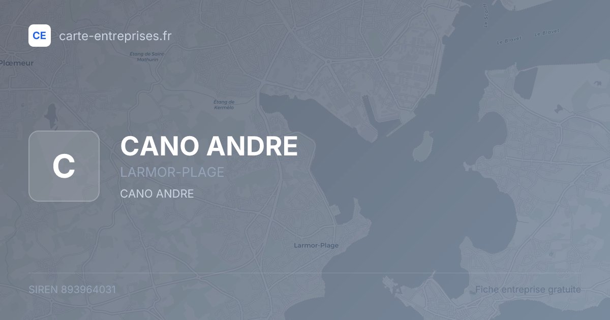 CANO ANDRE — 893964031 — fiche entreprise
