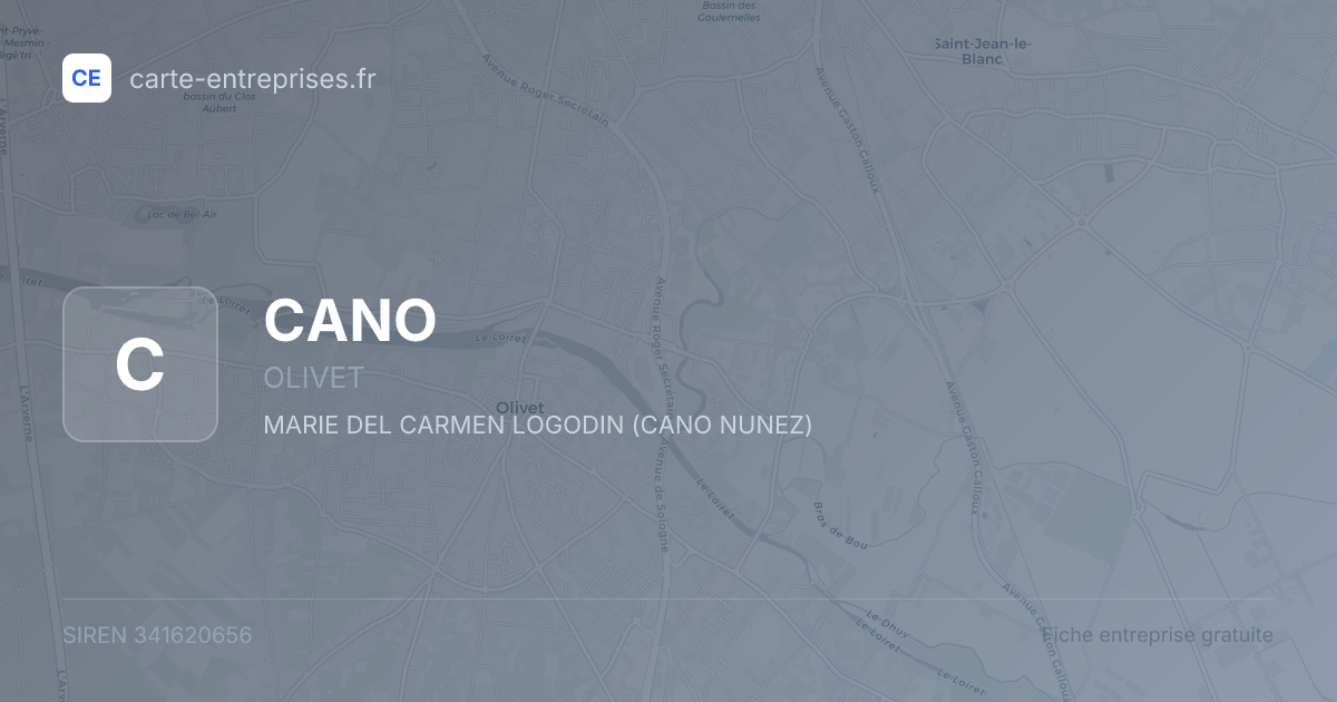 CANO — 341620656 — fiche entreprise