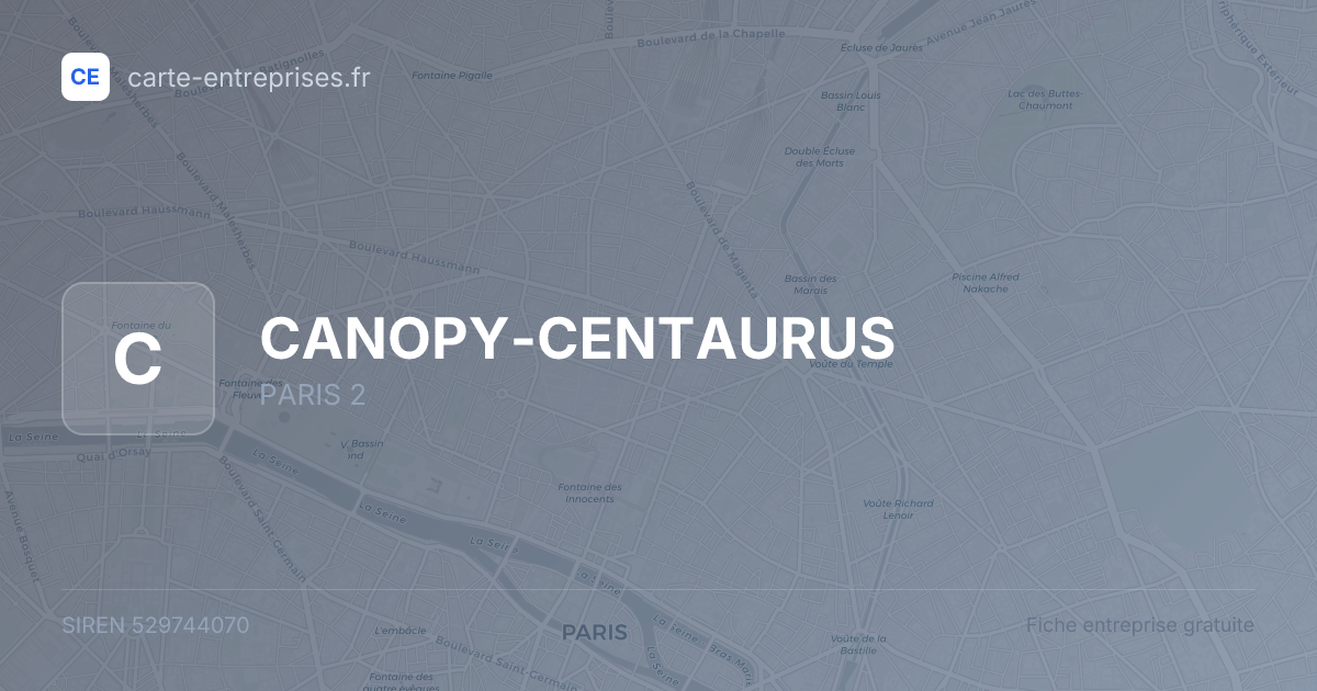 CANOPY-CENTAURUS — 529744070 — fiche entreprise