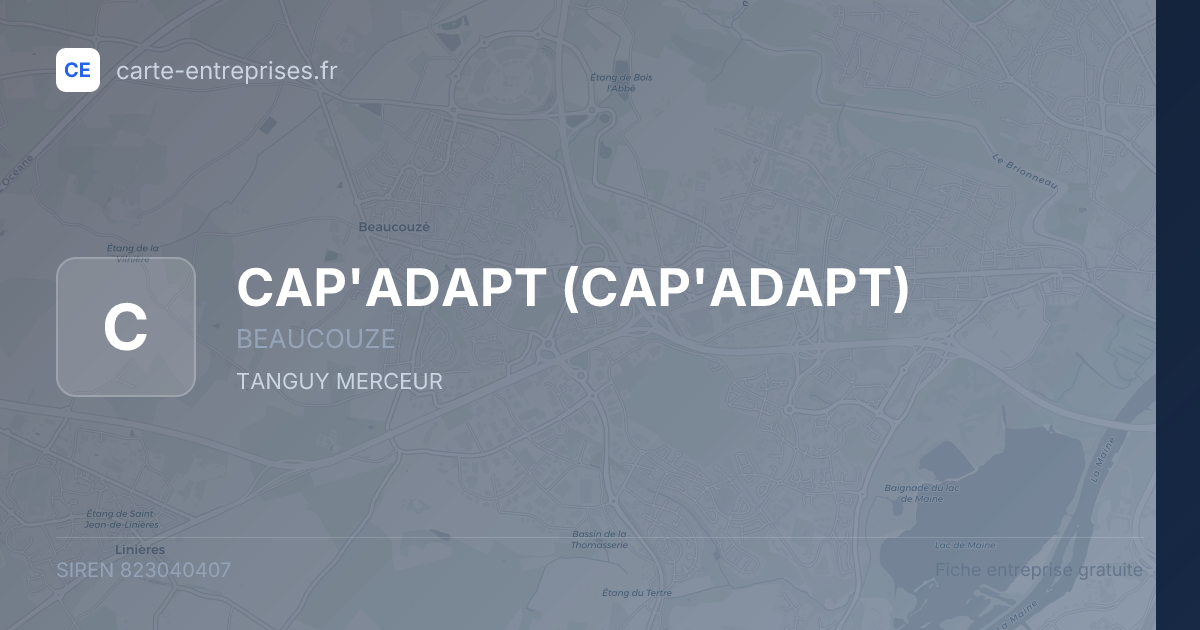CAP'ADAPT — 823040407 — fiche entreprise